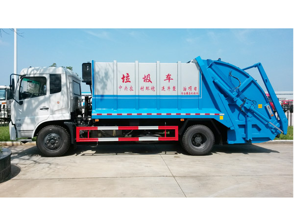 东风天锦12吨压缩式垃圾车
